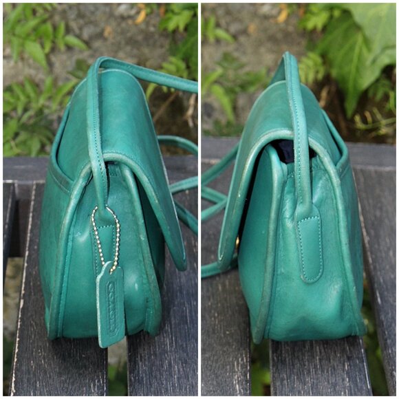 Coach Vintage - Casey Crossbody Bag 9923 in Jade Green, USA 1990s READ - Picture 5 of 15